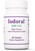 Iodoral 12.5 mg - Iodine & Potassium Iodide Supplement for Thyroid & Metabolic Balance Support - Free of Soy & Gluten - 90 Servings - 90 Tablets