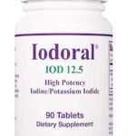 Iodoral 12.5 mg - Iodine & Potassium Iodide Supplement for Thyroid & Metabolic Balance Support - Free of Soy & Gluten - 90 Servings - 90 Tablets