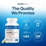 SciatiEase Sciatic Nerve Health Support Supplement - Nerve Support Formula with AlphaPalm, Pea, Vitamin B Complex, Alpha Lipoic Acid 300mg - 120 Capsules - Image 5